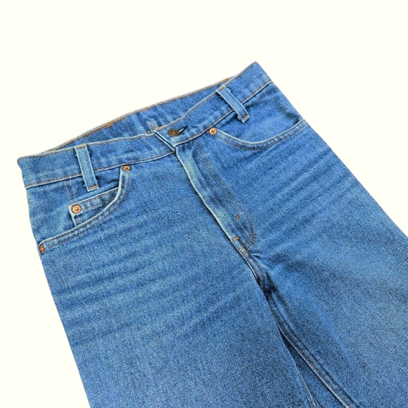 1980s Vintage Orange Tab Student Levi's Blue Jeans Mens Size 29X34 - Picture 2 of 6